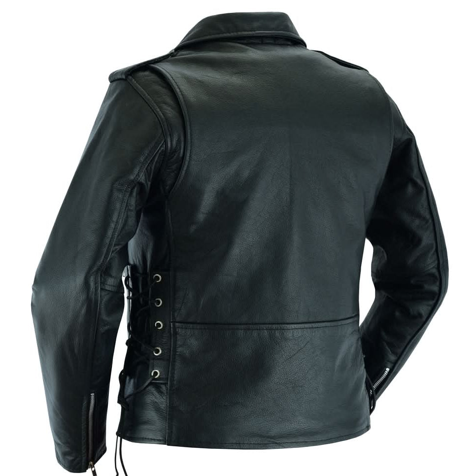 SpeedMoto Women's Leather Motorcycle Vest Women's Leather Jackets Renegade Classics