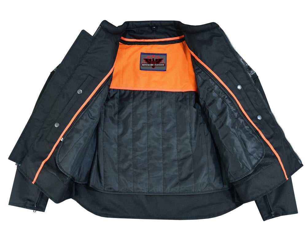 SkullShift Men's Textile Scooter Style Jacket