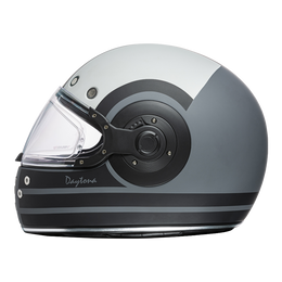 DOT Daytona Retro Full Face Motorcycle Helmet: Vintage Style for Men, Women, & Youth - W/ Racer