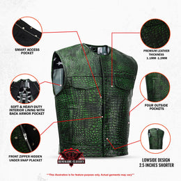 Venom Bite Men’s Leather Vest