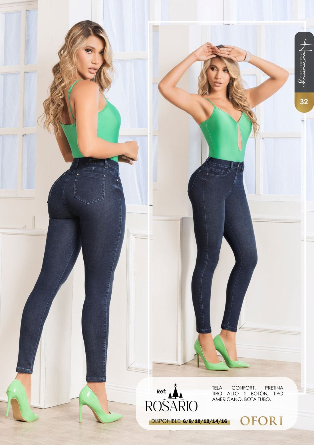 Rosario 100% Authentic Colombian Push Up Jeans