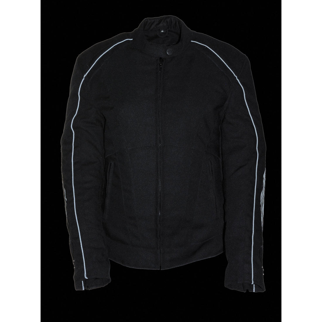 Milwaukee Leather SH1954 Women's Black and Red Textile Jacket with Stud and Wings Detailing