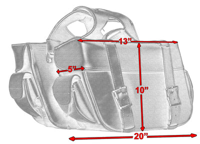 DS Two Strap Saddle Bag Saddle Bags Renegade Classics