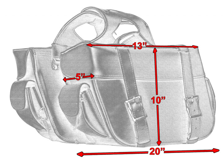DS Two Strap Saddle Bag Saddle Bags Renegade Classics