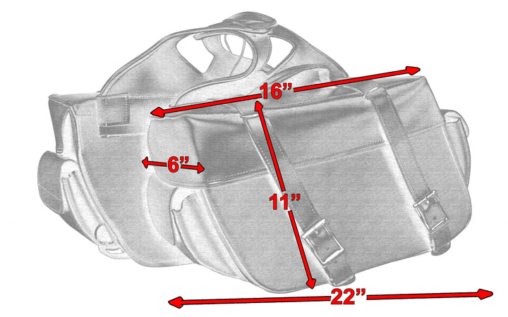 DS Two Strap Saddle Bag Saddle Bags Renegade Classics
