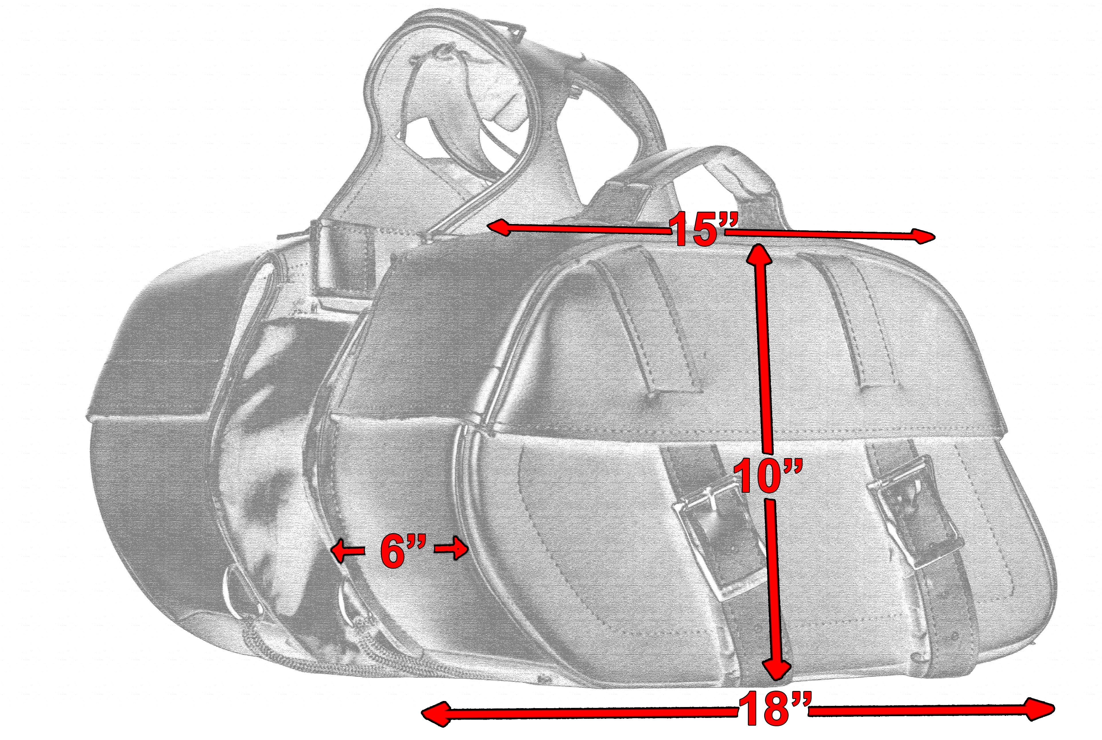 DS Two Strap Saddle Bag Saddle Bags Renegade Classics