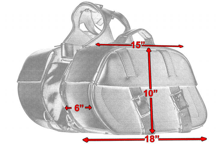 DS Two Strap Saddle Bag Saddle Bags Renegade Classics