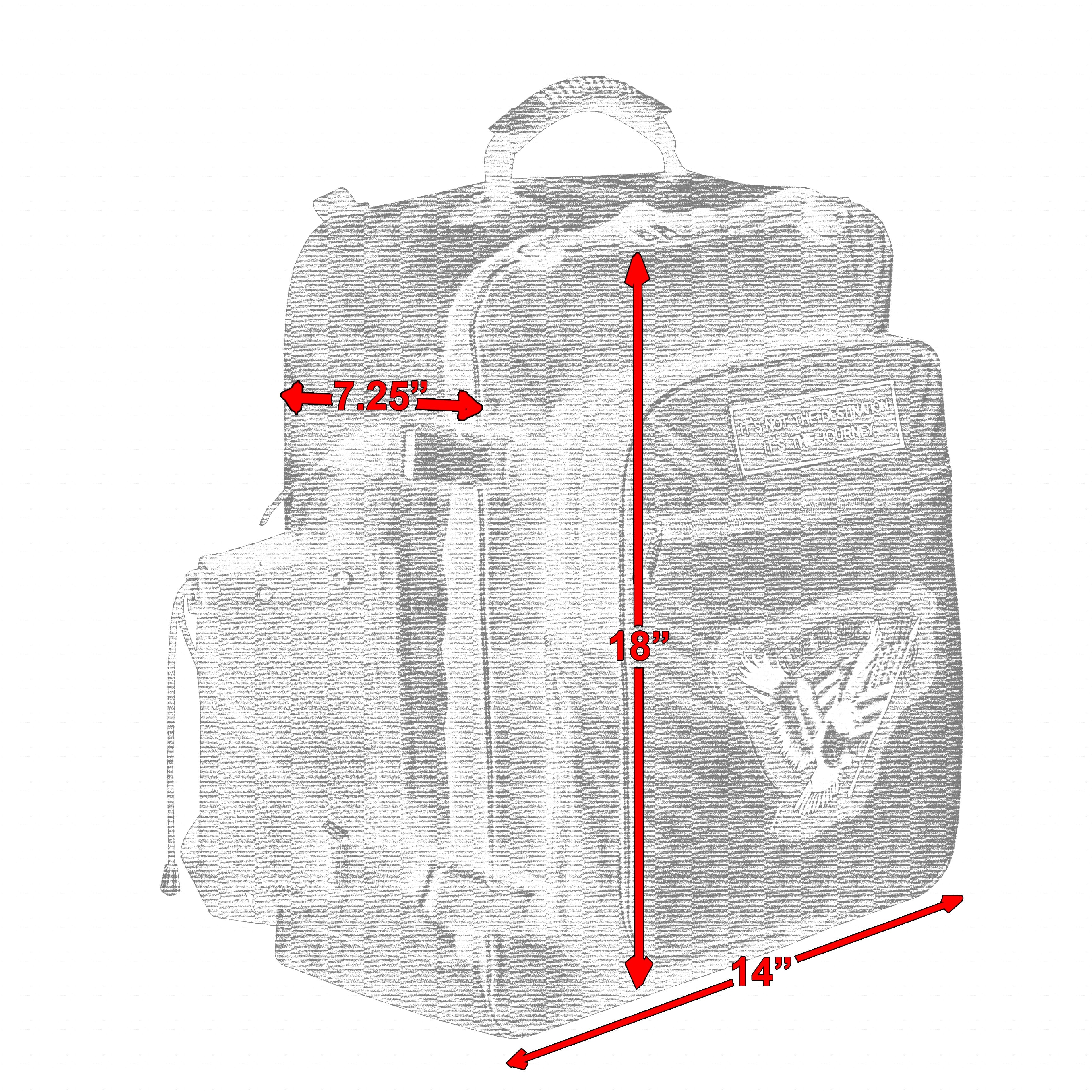 DS Three Piece Sissy Bar Back Pack Sissy Bar Bags Renegade Classics