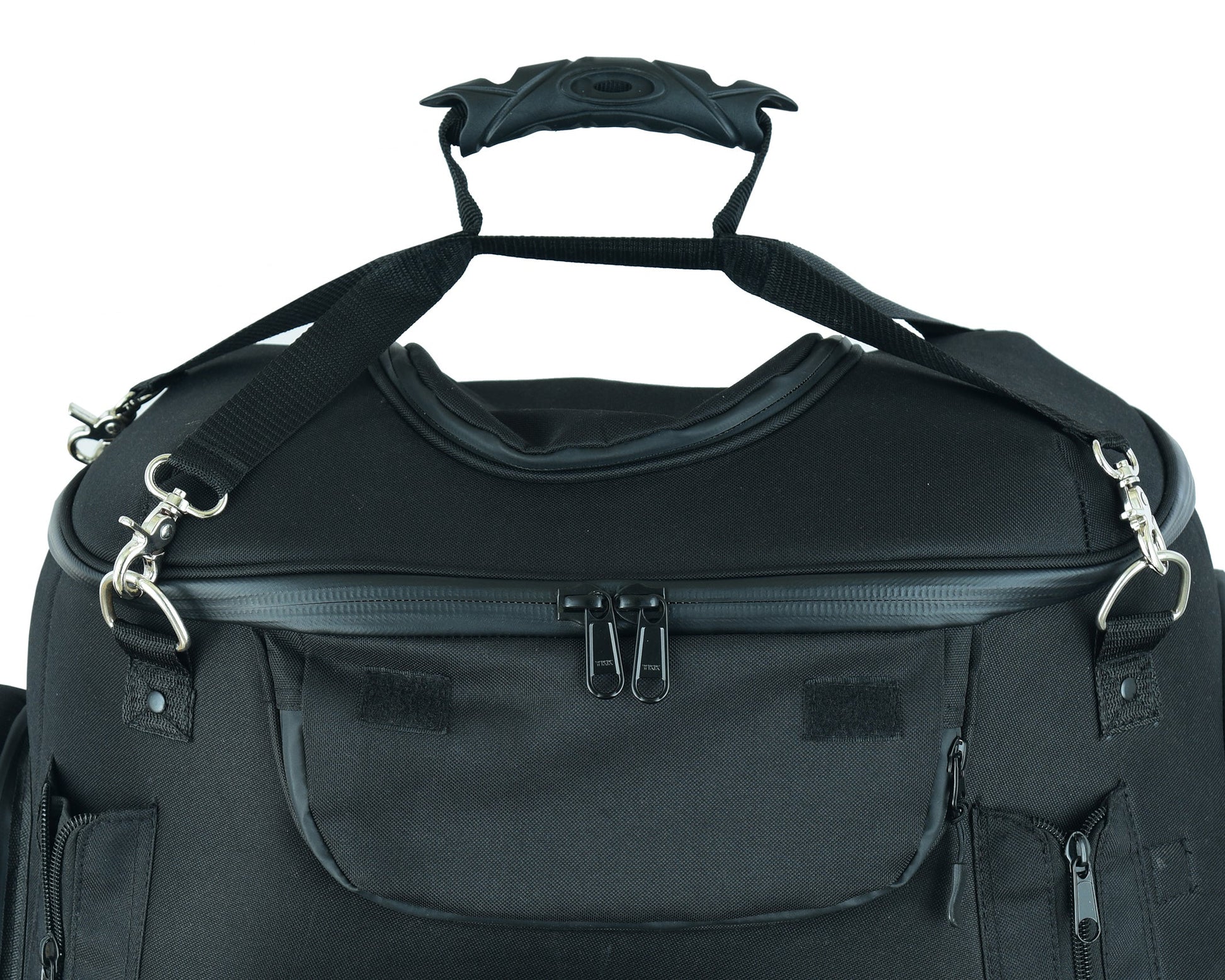 DS Renegade Classics Black Heavy Duty Textile Motorcycle Pet Carrier Si Sissy Bar Bags Renegade Classics