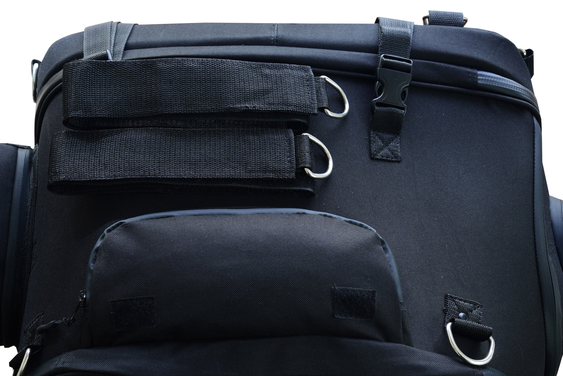 DS Renegade Classics Black Heavy Duty Textile Motorcycle Pet Carrier Si Sissy Bar Bags Renegade Classics