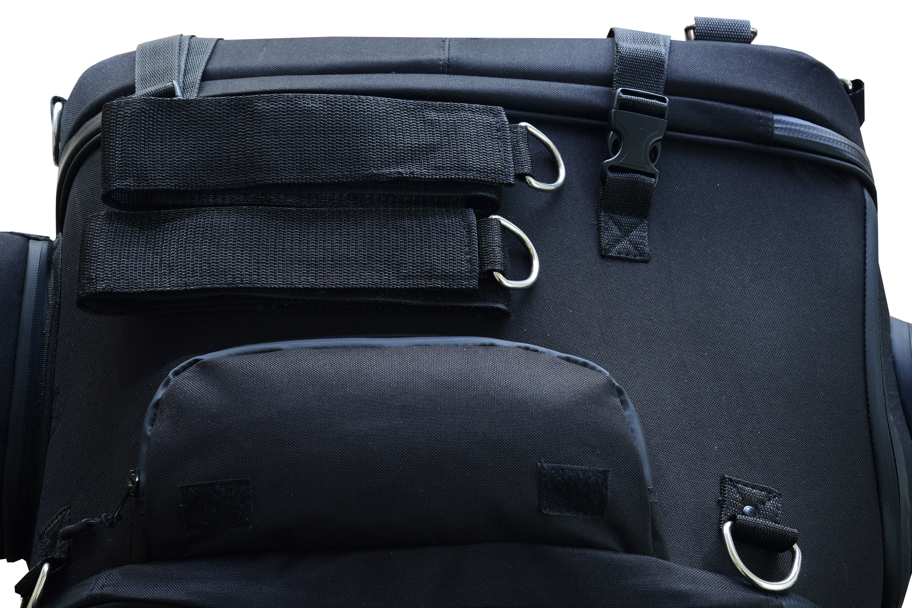 DS Renegade Classics Black Heavy Duty Textile Motorcycle Pet Carrier Si Sissy Bar Bags Renegade Classics