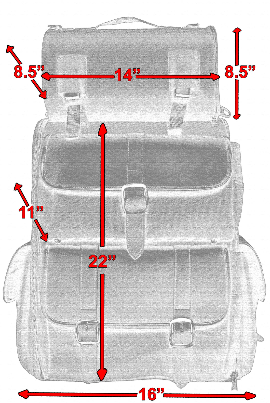 DS Updated Touring Sissy Bar Bag Sissy Bar Bags Renegade Classics