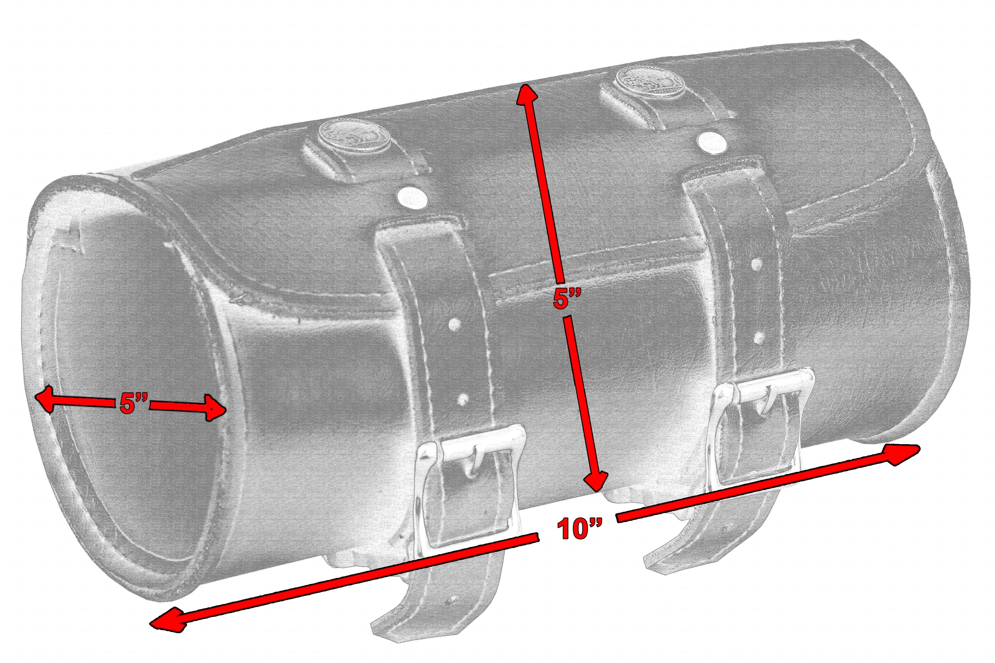 DS Premium Small Leather Round Tool Bag Tool Bags Renegade Classics