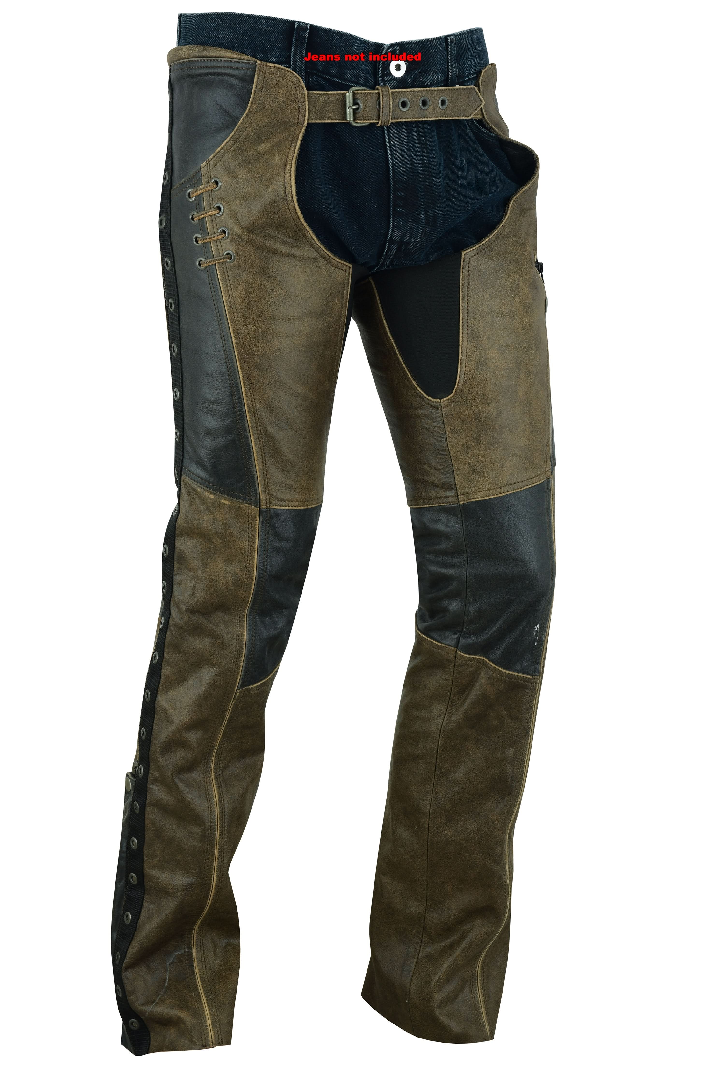 DS Women's Stylish Lightweight Hip Set Chaps- Two Tone Chaps & Pants Renegade Classics