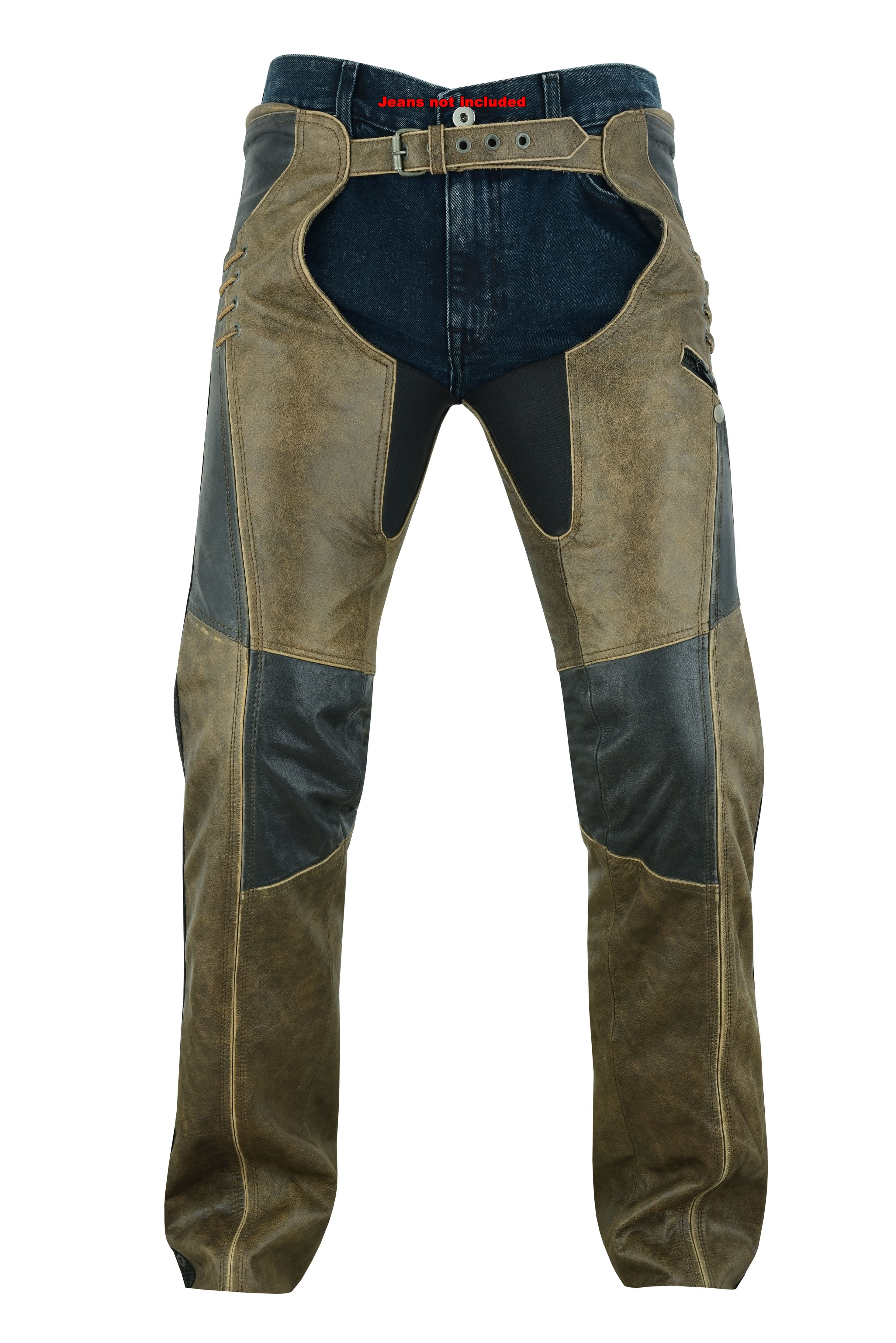 DS Women's Stylish Lightweight Hip Set Chaps- Two Tone Chaps & Pants Renegade Classics