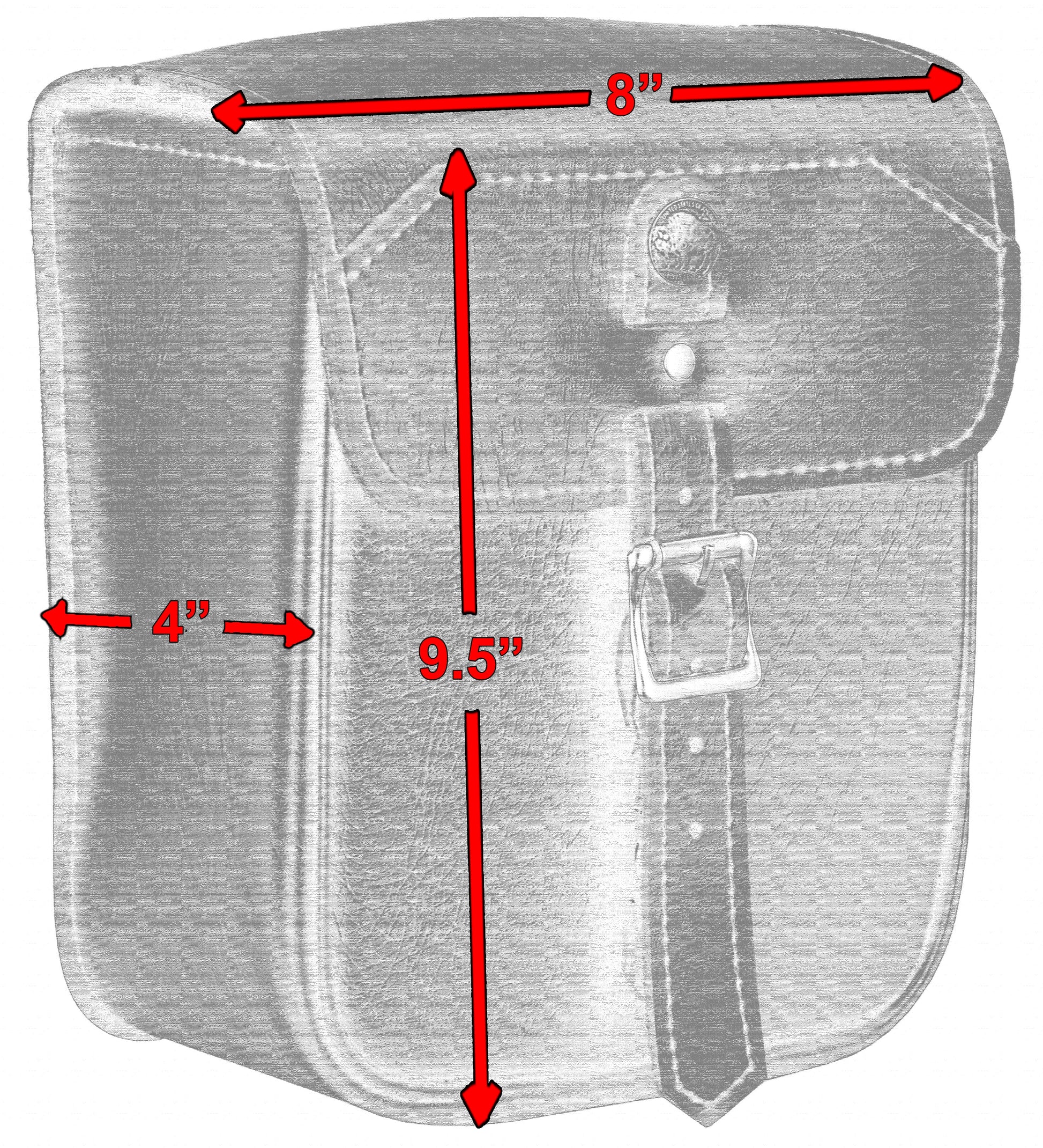 DS Synthetic Leather Large Tool Bag for Sissybar Sissy Bar Bags Renegade Classics