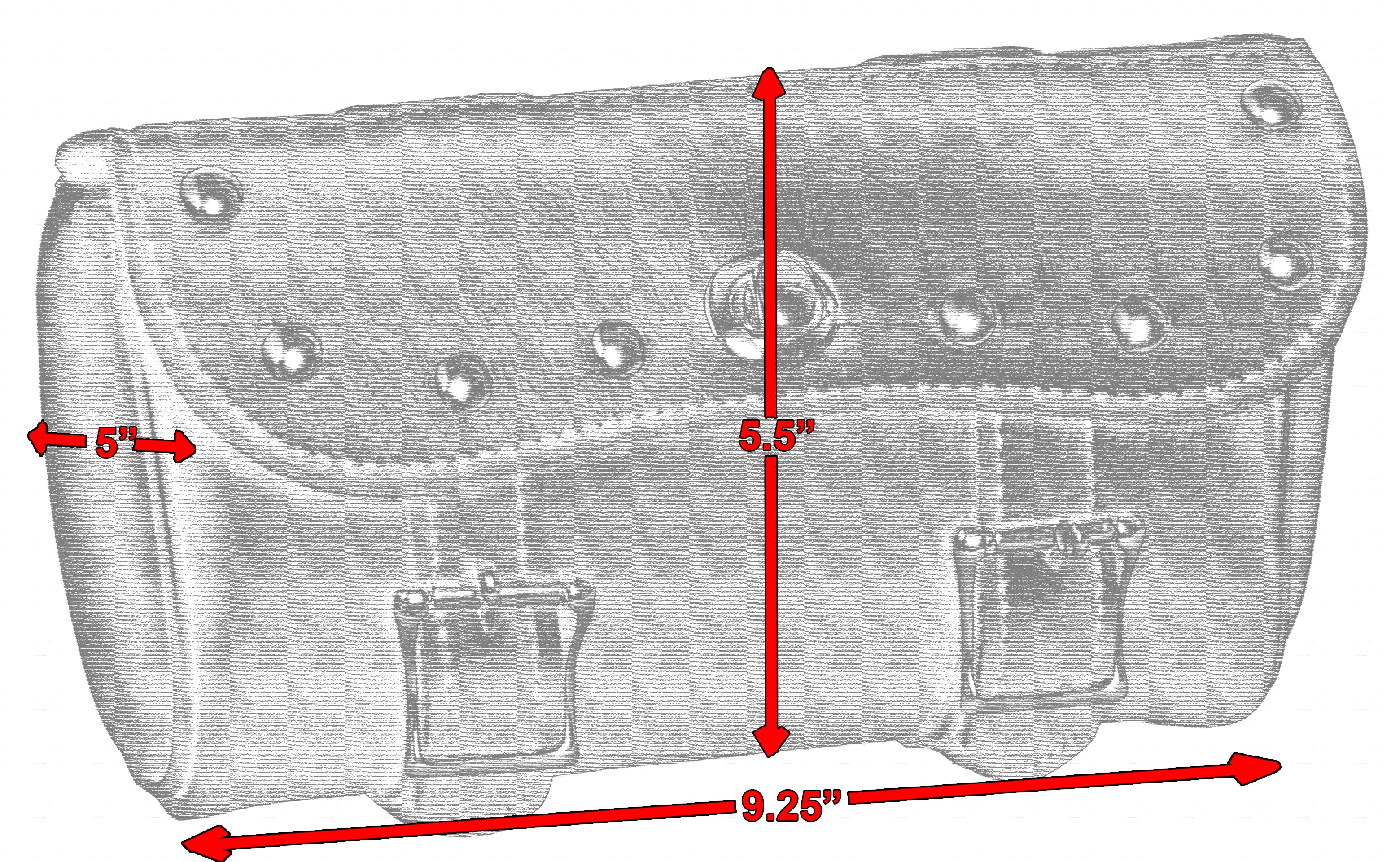 DS Two Strap Tool Bag w/ Studs Tool Bags Renegade Classics