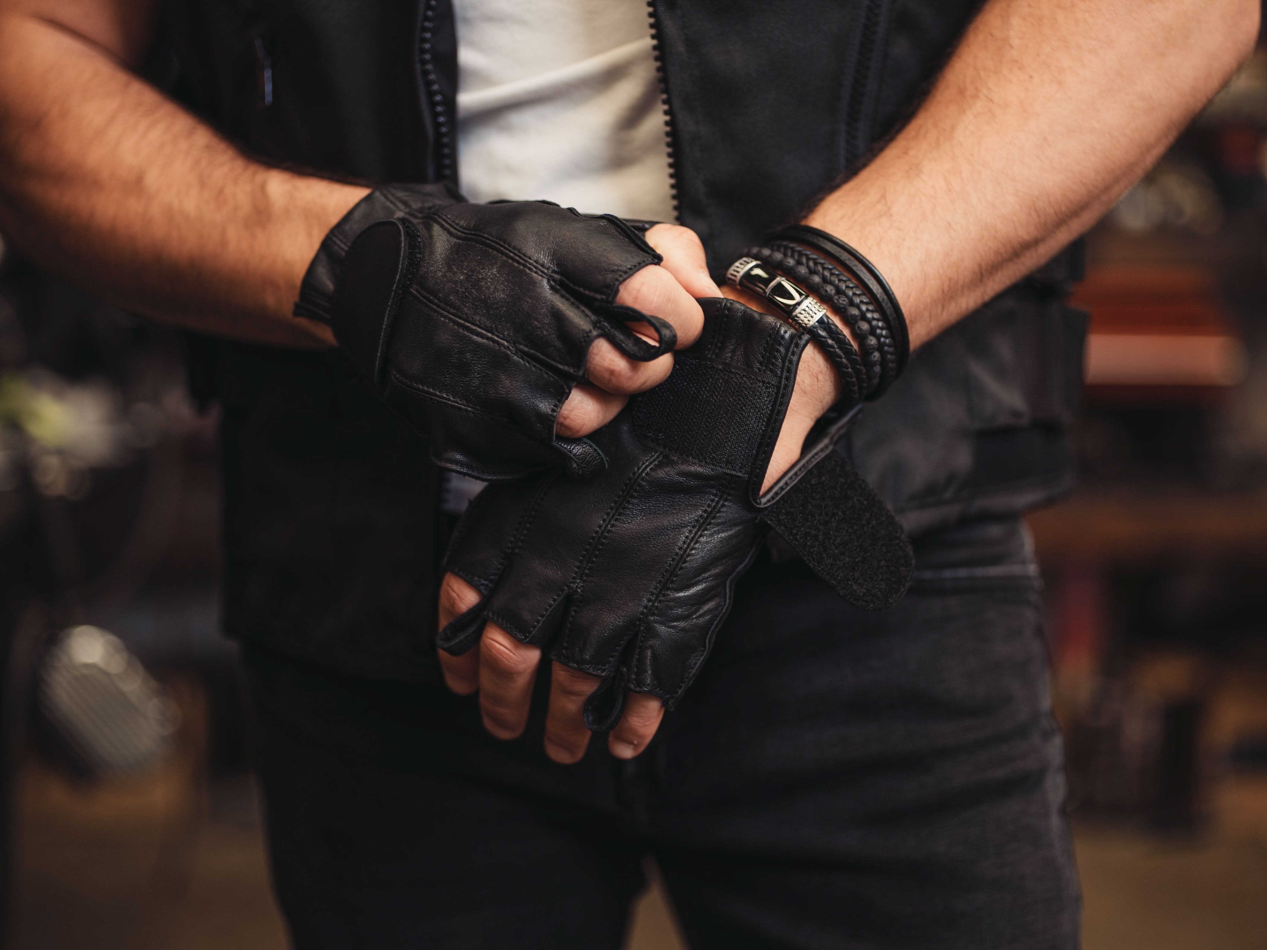 LegacyKnuckles Men's leather Fingerless gloves Men's Fingerless Gloves Renegade Classics