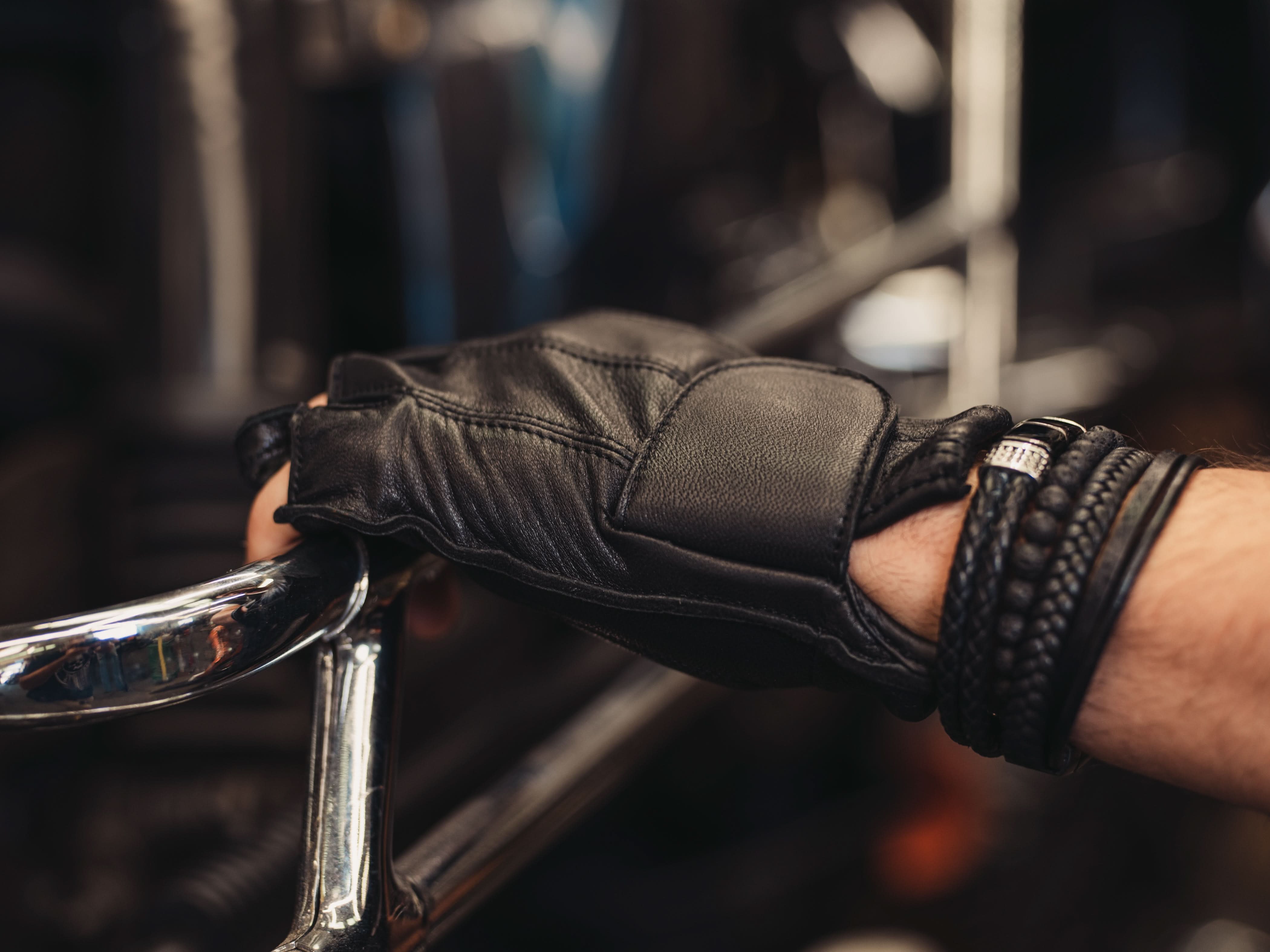 LegacyKnuckles Men's leather Fingerless gloves Men's Fingerless Gloves Renegade Classics