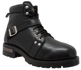 Edgewalker Men's 6" Black Motorcycle Boots Men's Footwear Adtec Footwear