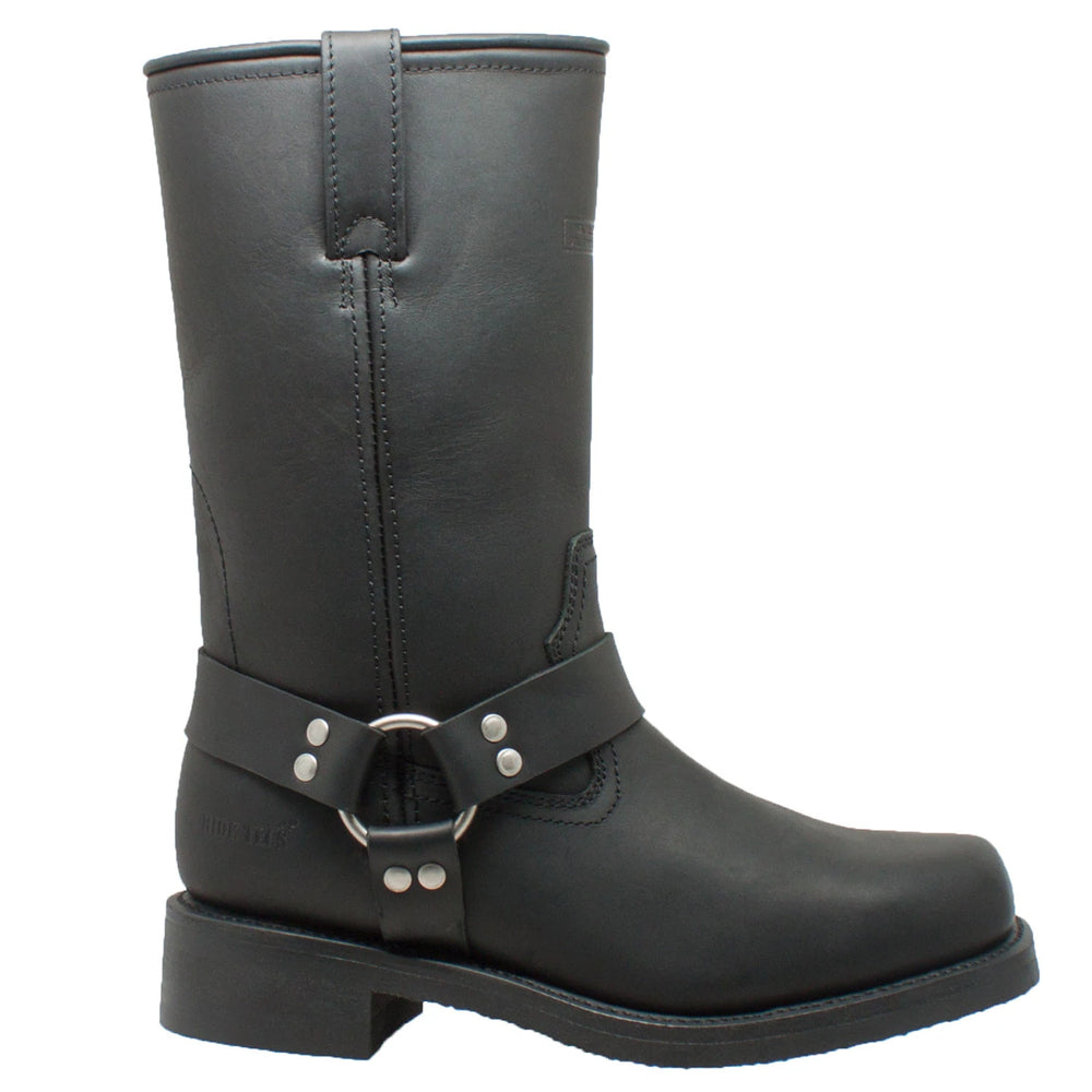 StormGuard Men's black Leather biker boots Men's Footwear Adtec Footwear