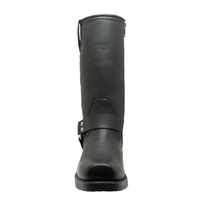 StormGuard Men's black Leather biker boots Men's Footwear Adtec Footwear
