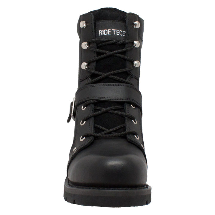 Commandsole 6" Black Biker Leather Boot