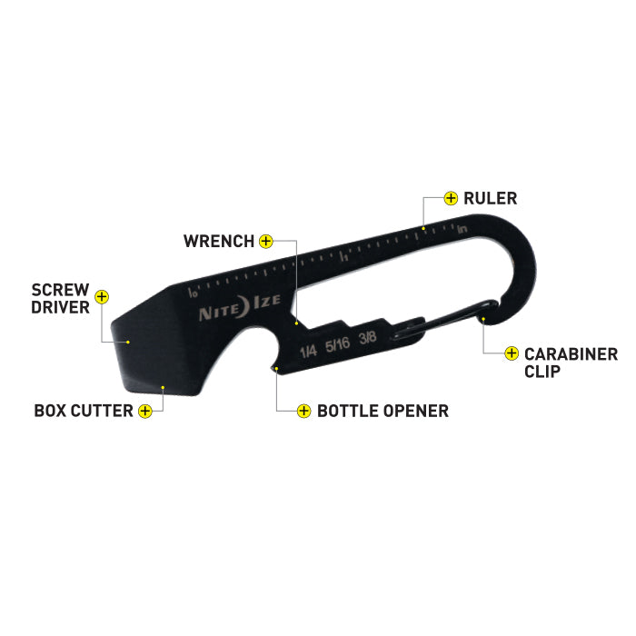 KMT-01-R3 DOOHICKEY® KEY TOOL- Black Wallet Chains/Key Leash Nite Ize