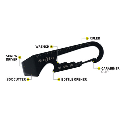 KMT-01-R3 DOOHICKEY® KEY TOOL- Black Wallet Chains/Key Leash Nite Ize