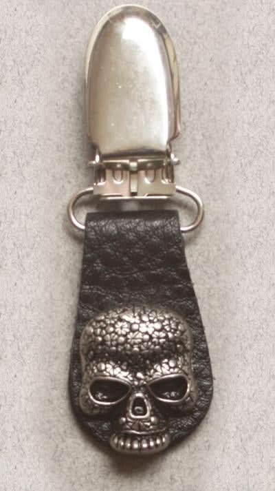 J122-11 Boot Clips Skull Boot Clips Warhawk Customs