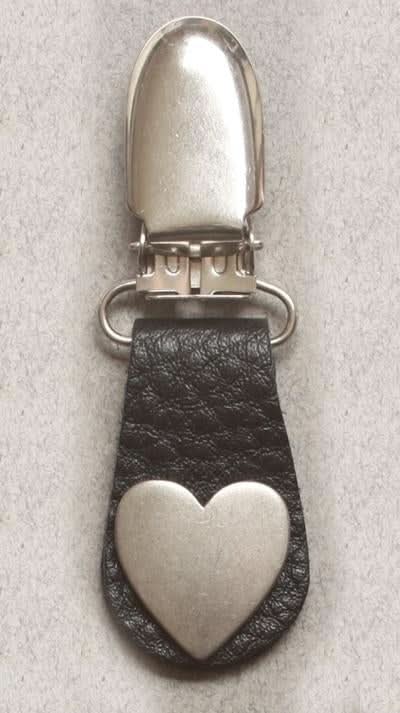 J122-16 Boot Clips Solid Heart Boot Clips Warhawk Customs