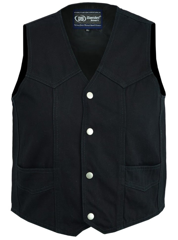 DM Kid's Denim Plain Side Vest