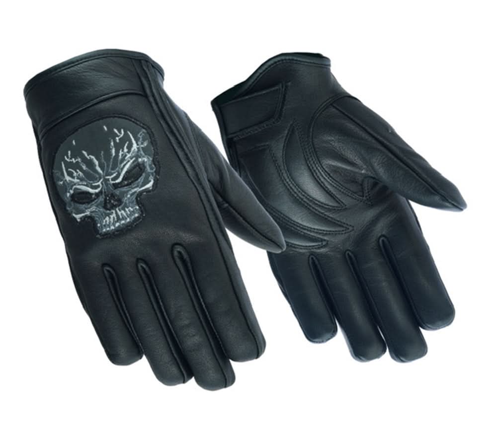 Rockstone Men's leather gloves - Black, White, & Yellow Men's Lightweight Gloves Renegade Classics