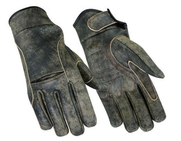 Burnished Men's leather motorcycle gloves - Brown Men's Lightweight Gloves Renegade Classics