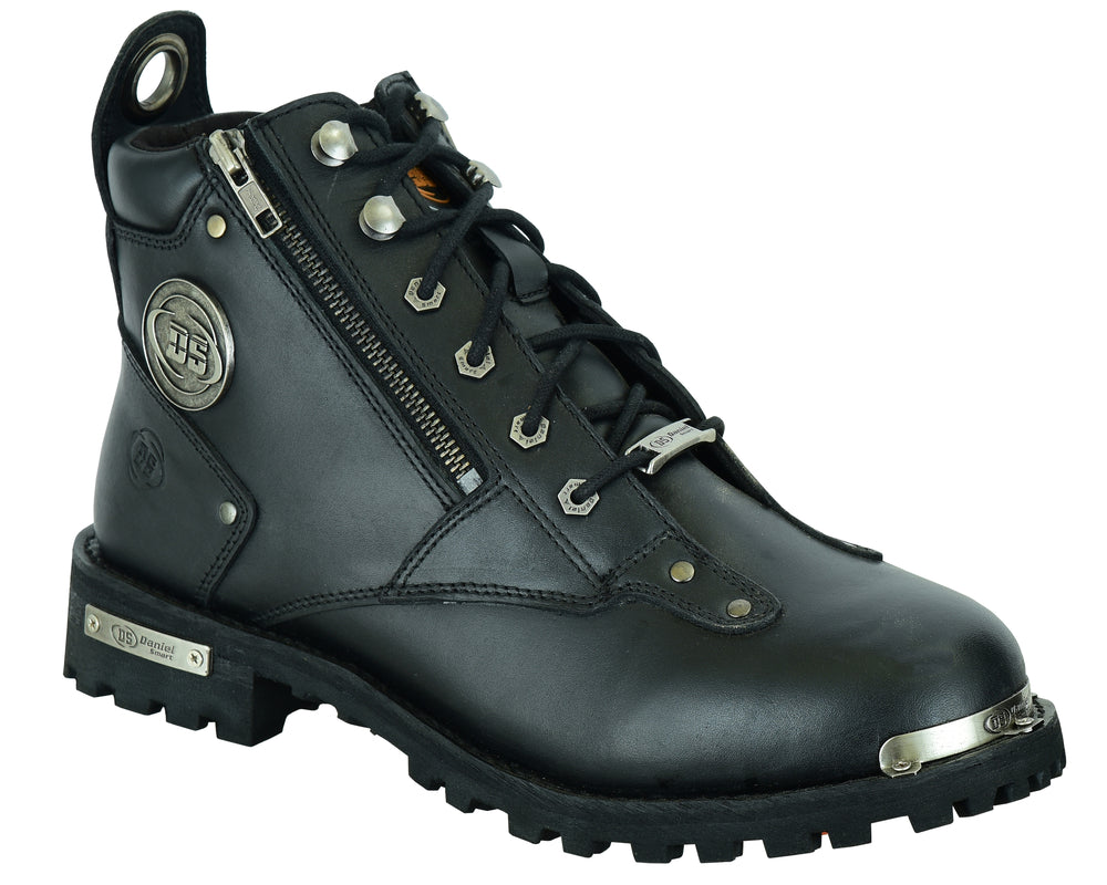 TundraGrip Men's 6'' Leather Motorcycle Boots Men's Footwear Renegade Classics