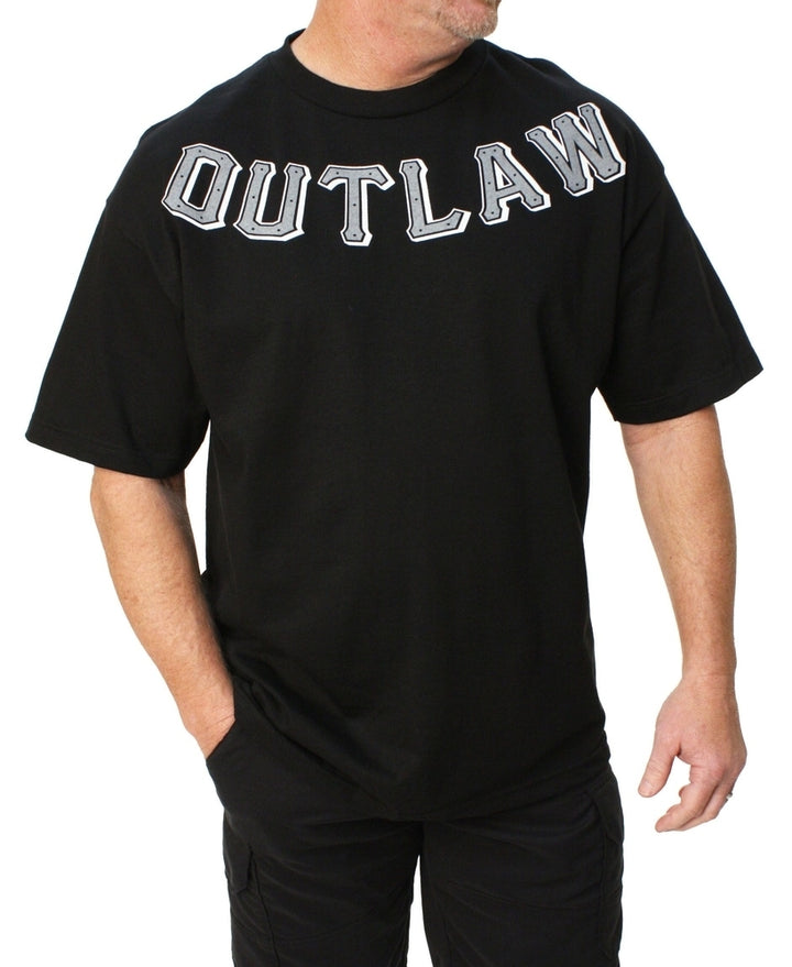 Outlaw Lawless Skull Men's Motorcycle T-Shirt