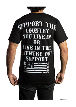 Men's Outlaw Threadz American Support USA Country Flag T Shirt Men's Shirts Outlaw Threadz