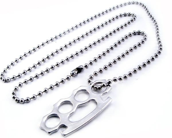 AB340 Brass Knuckle Necklace Necklaces/ Chokers Renegade Classics