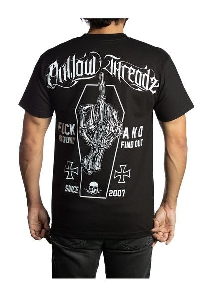 Outlaw Threadz Fuck Around and Find Out Men's Motorcycle  T-Shirt