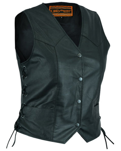 Ruvena Women's leather motorcycle vest Women's Leather Vests Renegade Classics