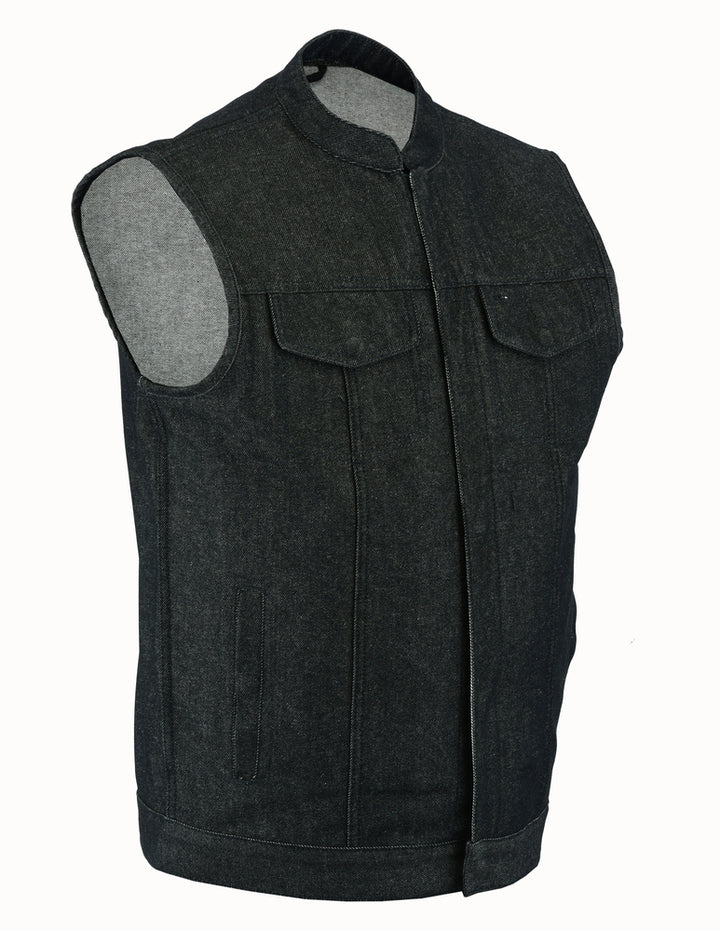 Horizon black Motorcycle Denim Vest