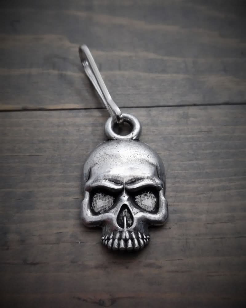 BZP-26 Skull Zipper Pull Zipper Pulls Bravo Bells