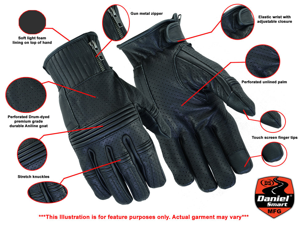 Rustic Road Men's leather gloves Men's Lightweight Gloves Renegade Classics
