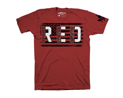Men's RED T-Shirt – Remember Everyone Deployed – T shirt Men's Shirts Outlaw Threadz
