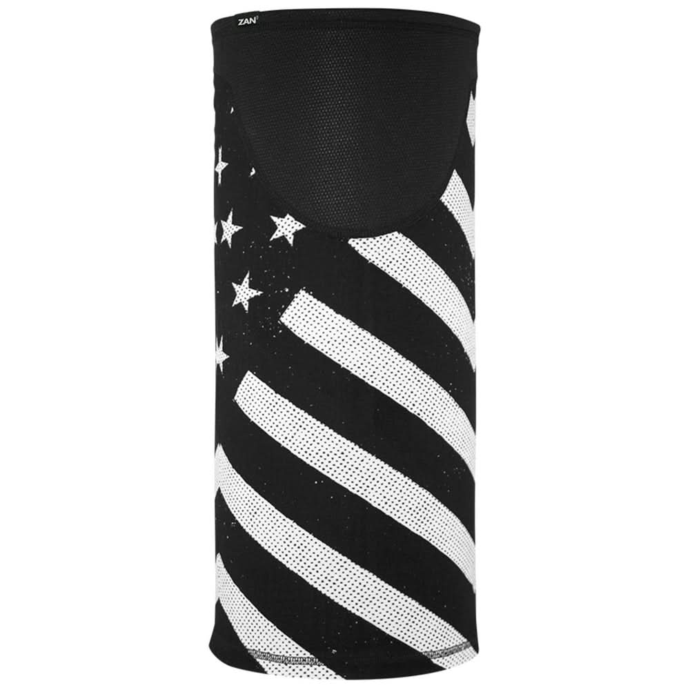 TW091 Tube, Windproof, Black & White Flag Had/Neck/Sleeve Gear ZAN Headgear