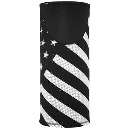TW091 Tube, Windproof, Black & White Flag Had/Neck/Sleeve Gear ZAN Headgear