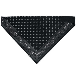 BL101 Bandanna, SportFlex(tm) Series, Black Paisley Bandanas ZAN Headgear