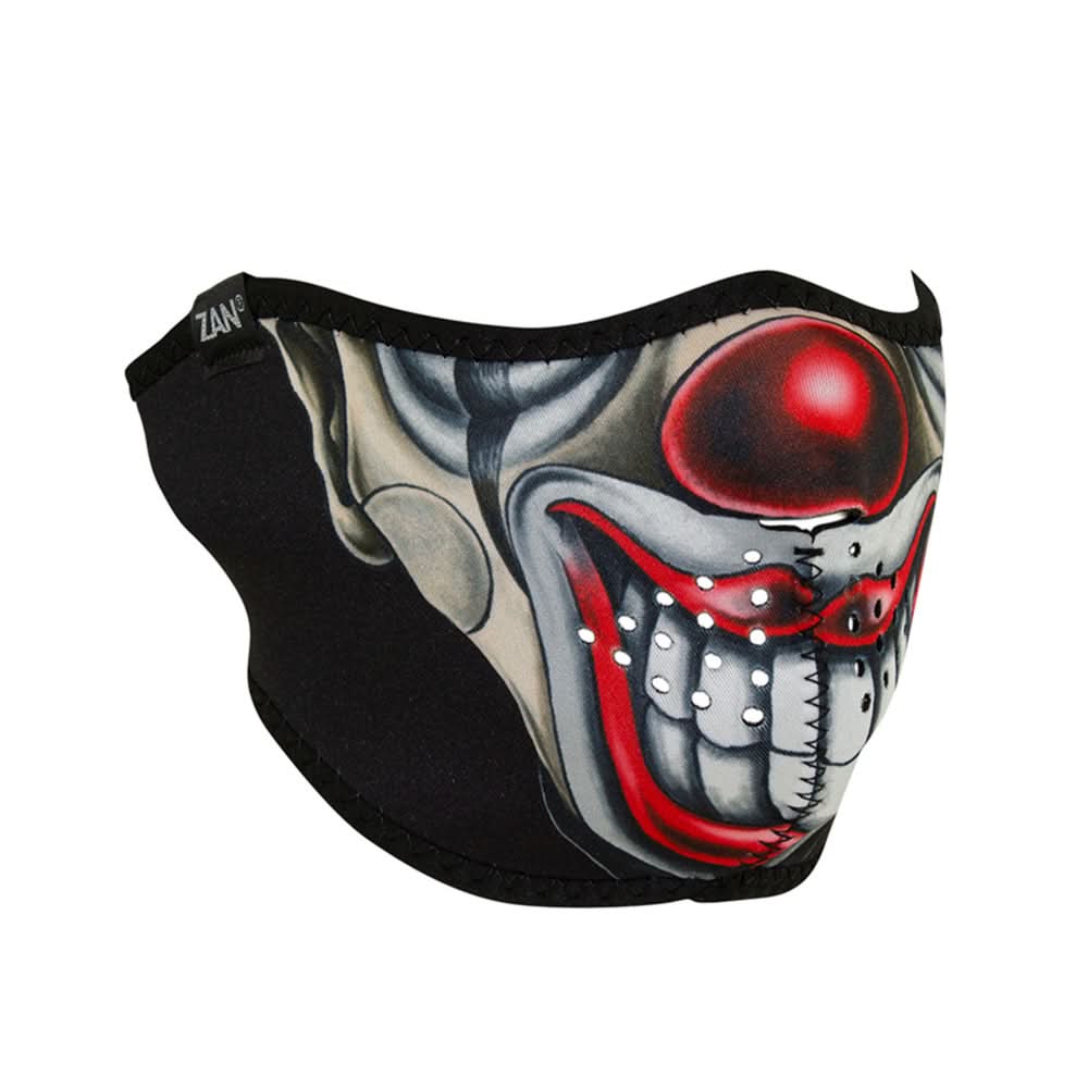 WNFM411H Neoprene Half Face Mask, Chicano Clown Half Face Masks ZAN Headgear
