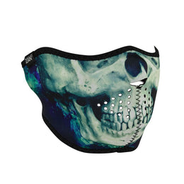 WNFM414H Neoprene Half Face Mask, Paint Skull Half Face Masks ZAN Headgear