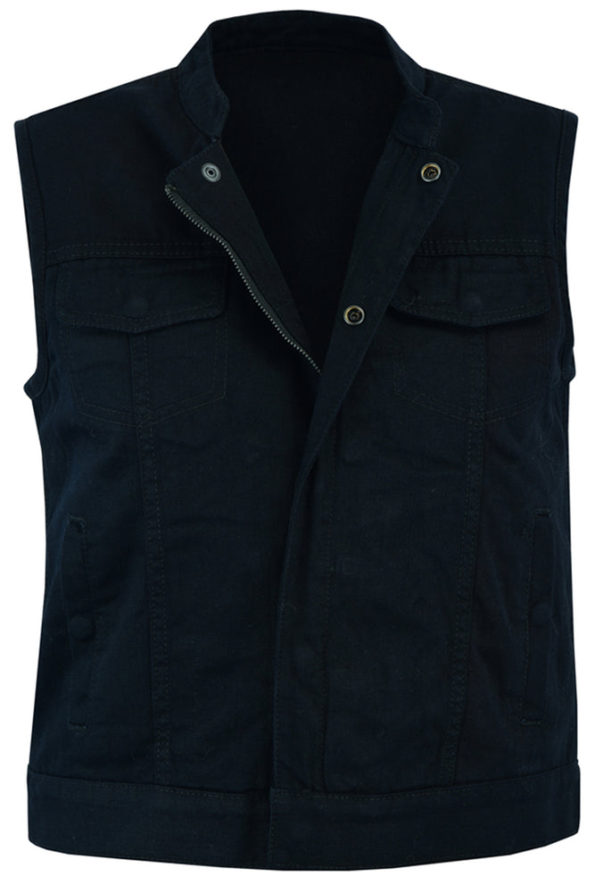 Black Soul womens denim vest